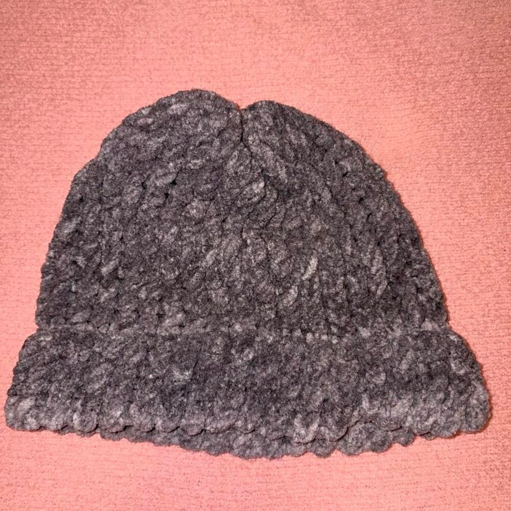 Unbranded Women's Grey and Black Hat